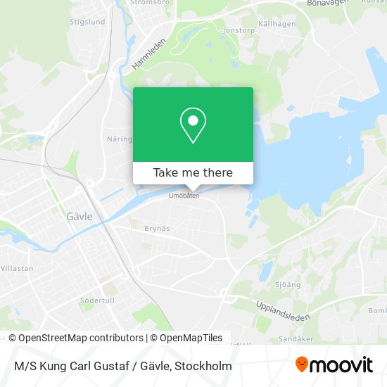 M/S Kung Carl Gustaf / Gävle map