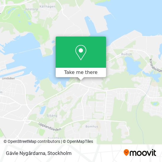 Gävle Nygårdarna map