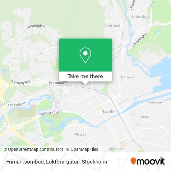 Frimärksombud, Lokförargatan map