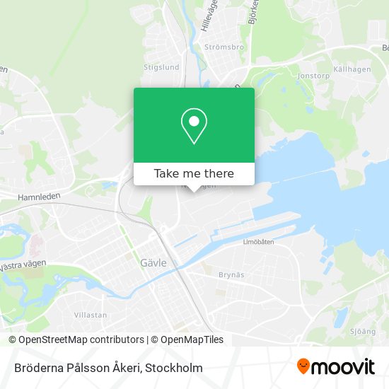 Bröderna Pålsson Åkeri map