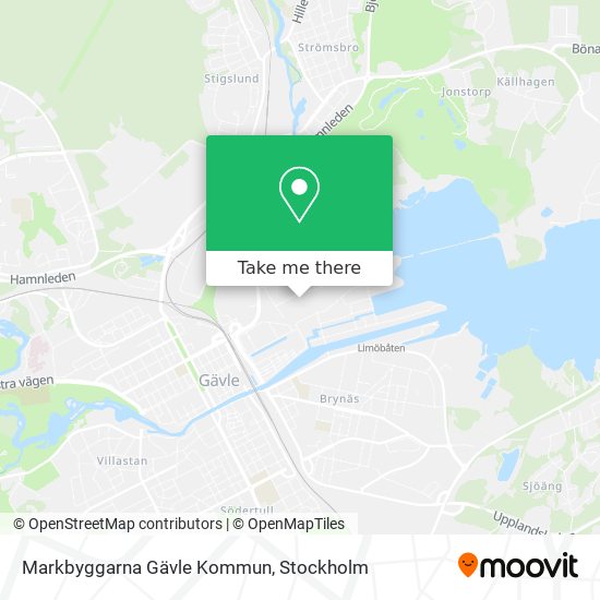 Markbyggarna Gävle Kommun map