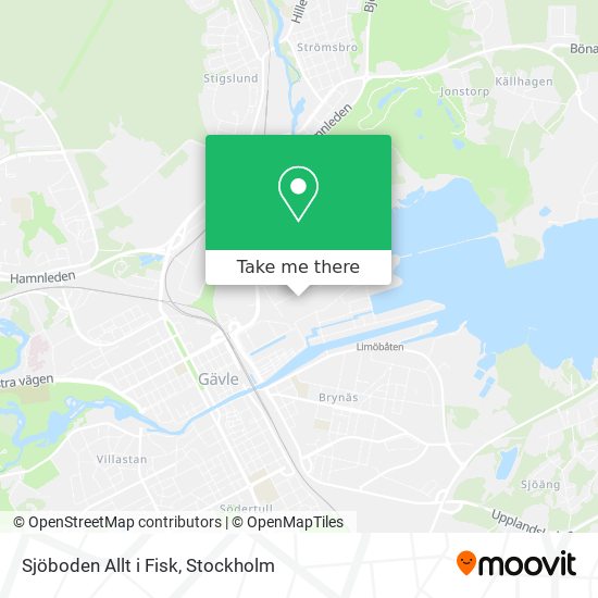 Sjöboden Allt i Fisk map