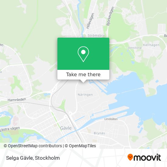 Selga Gävle map