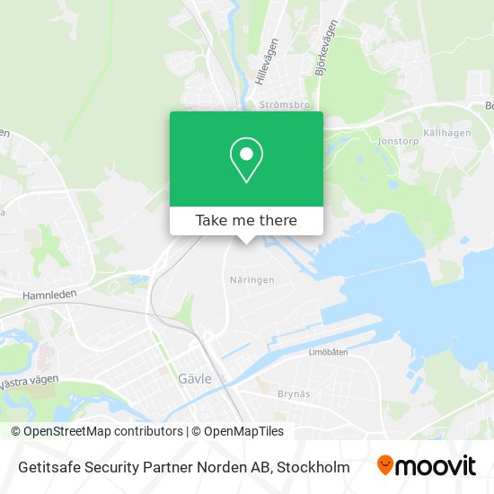 Getitsafe Security Partner Norden AB map