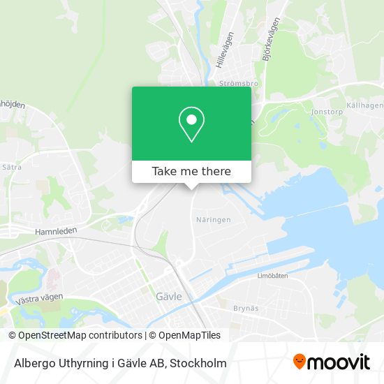 Albergo Uthyrning i Gävle AB map