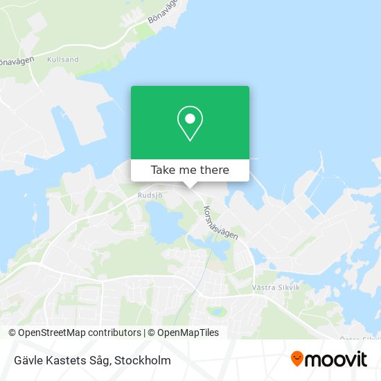 Gävle Kastets Såg map