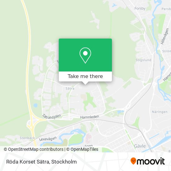 Röda Korset Sätra map