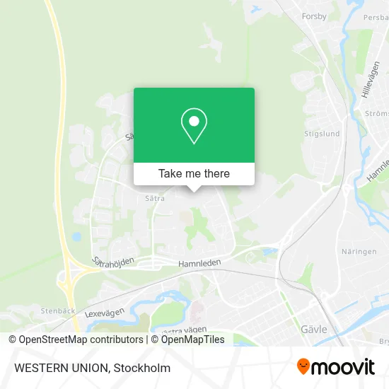 WESTERN UNION map