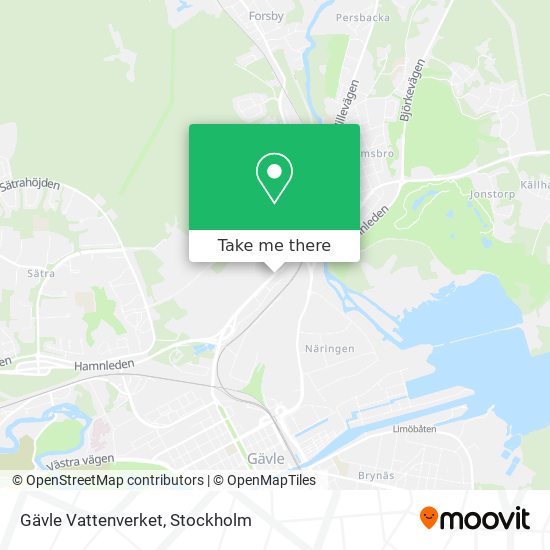 Gävle Vattenverket map