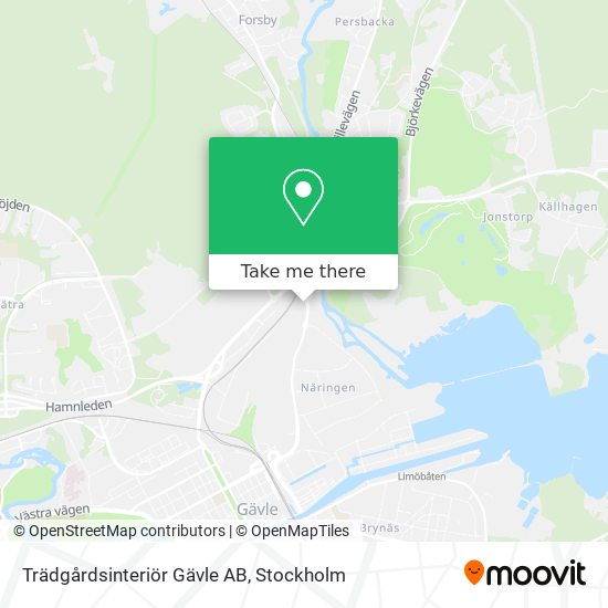 Trädgårdsinteriör Gävle AB map