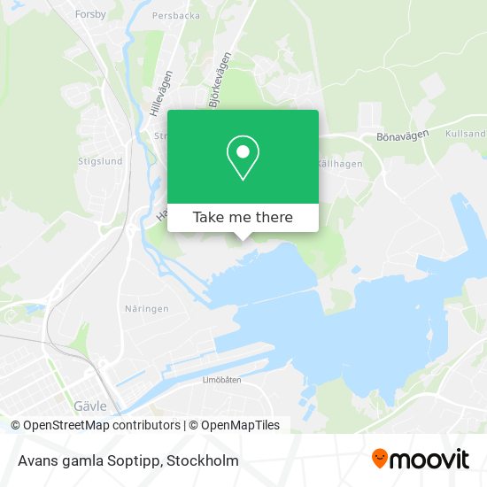 Avans gamla Soptipp map