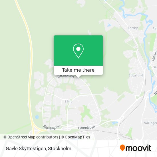 Gävle Skyttestigen map