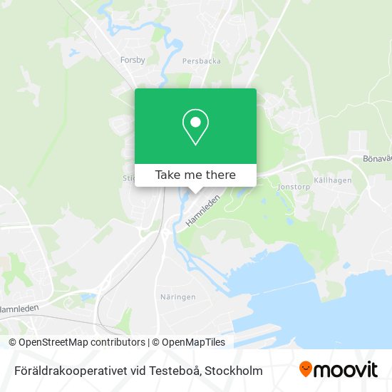 Föräldrakooperativet vid Testeboå map