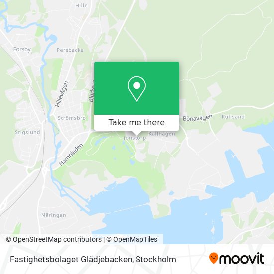 Fastighetsbolaget Glädjebacken map