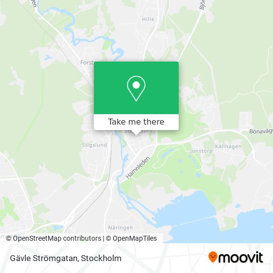 Gävle Strömgatan map