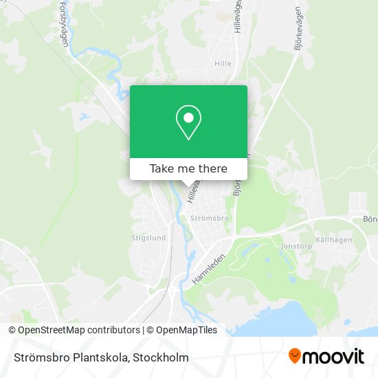 Strömsbro Plantskola map