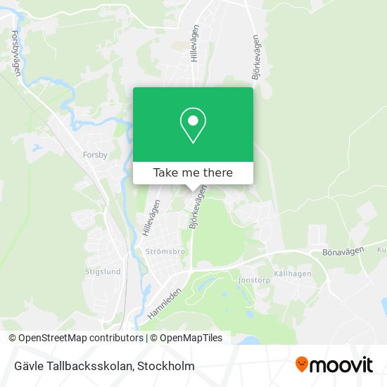 Gävle Tallbacksskolan map