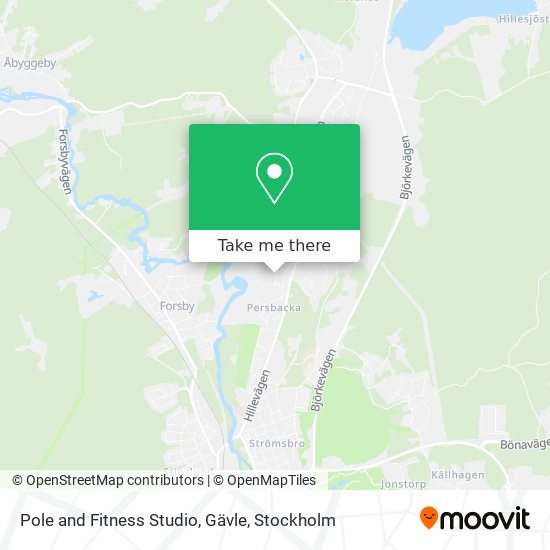 Pole and Fitness Studio, Gävle map