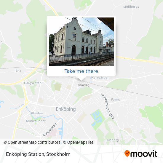 Enköping Station map