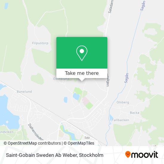 Saint-Gobain Sweden Ab Weber map