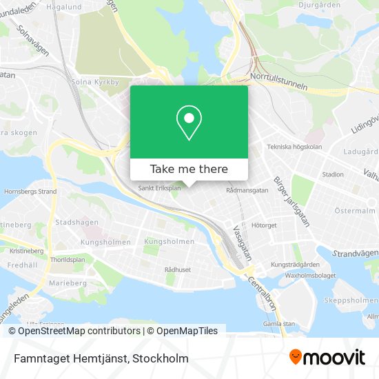 Famntaget Hemtjänst map