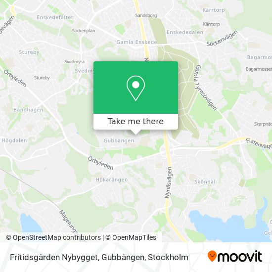 Fritidsgården Nybygget, Gubbängen map