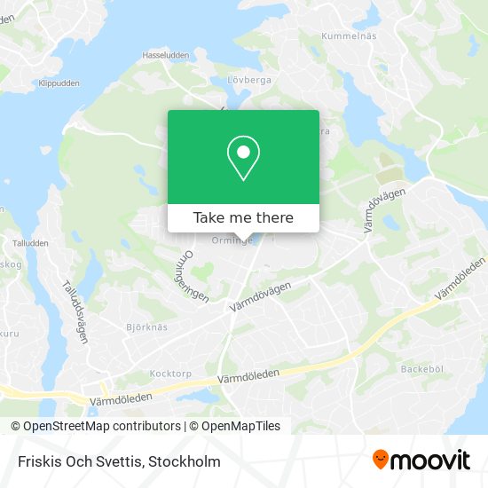 Friskis Och Svettis map