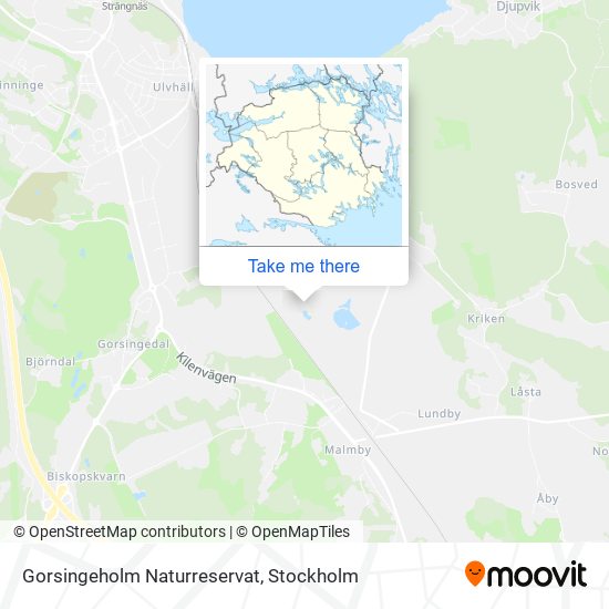 Gorsingeholm Naturreservat map