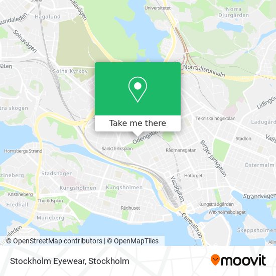 Stockholm Eyewear map