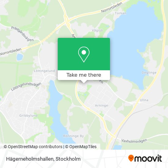 Hägerneholmshallen map