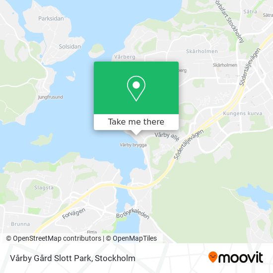 Vårby Gård Slott Park map