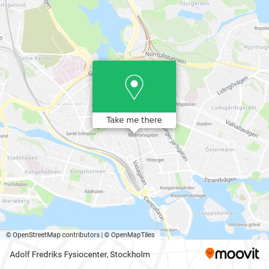 Adolf Fredriks Fysiocenter map