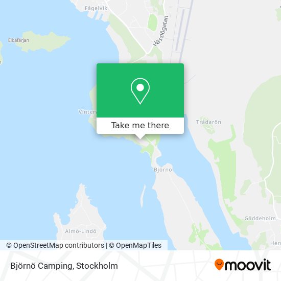 Björnö Camping map