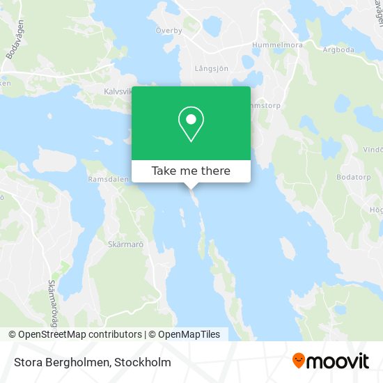 Stora Bergholmen map