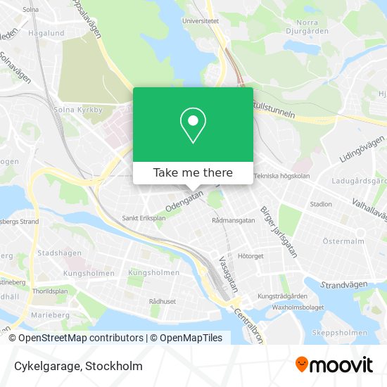 Cykelgarage map