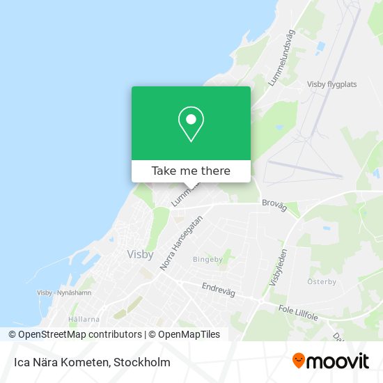 Ica Nära Kometen map