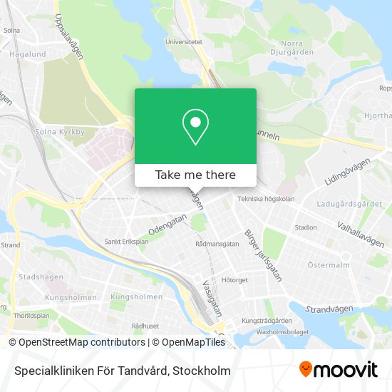 Specialkliniken För Tandvård map