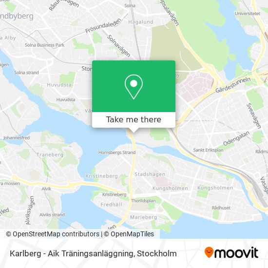 Karlberg - Aik Träningsanläggning map