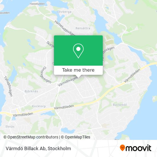 Värmdö Billack Ab map