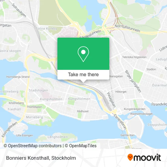 Bonniers Konsthall map