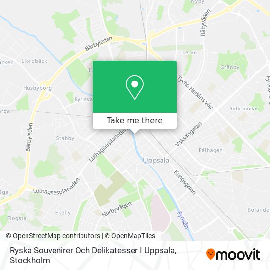 Ryska Souvenirer Och Delikatesser I Uppsala map