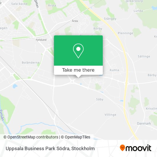 Uppsala Business Park Södra map