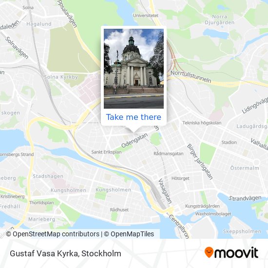 Gustaf Vasa Kyrka map