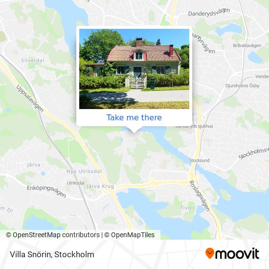 Villa Snörin map