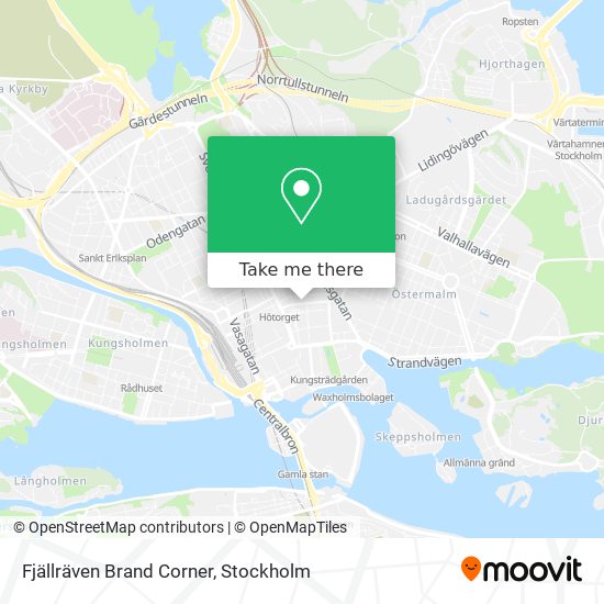 Fjällräven Brand Corner map