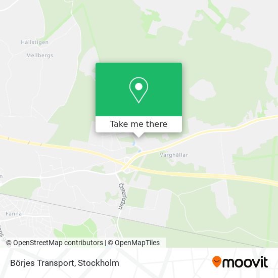 Börjes Transport map
