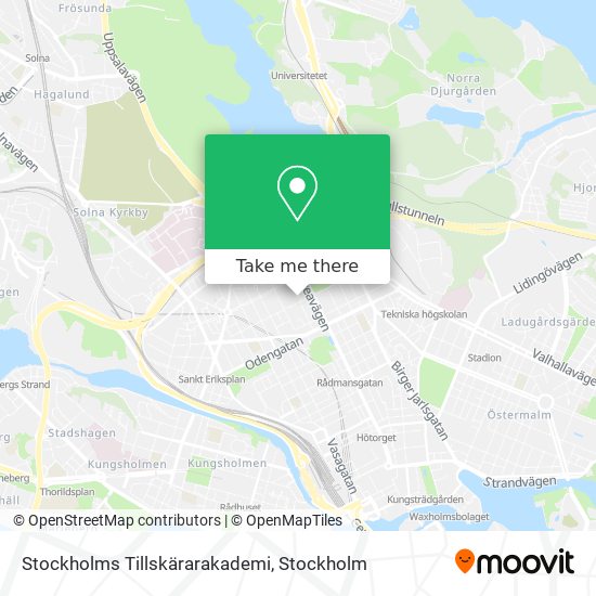 Stockholms Tillskärarakademi map