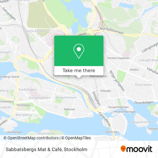 Sabbatsbergs Mat & Café map