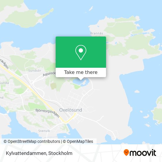 Kylvattendammen map