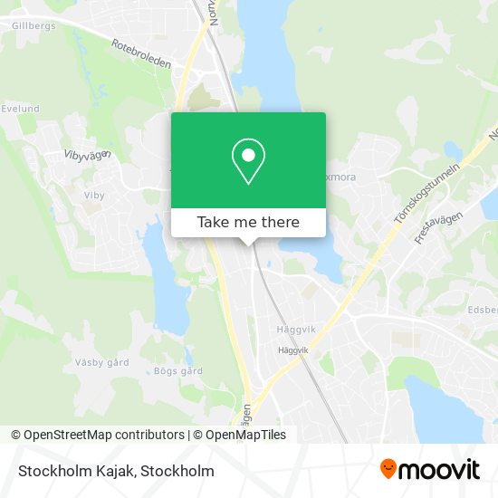 Stockholm Kajak map
